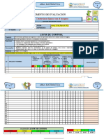 Lista de Control - Sesión 5 Mat. III Ciclo Exp. 04 Sem 02