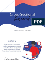 Cross Sectional Research