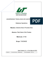 Tabla Comparativa Sistema Operativo