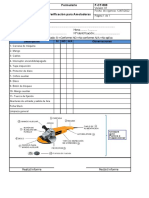 Lista de Verificacion para Amoladoras - F - CT - 500 - CNC