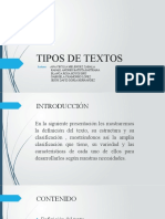 Tipos de Textos