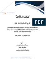 Certificado Luana Aparecida Prado Dos Reis