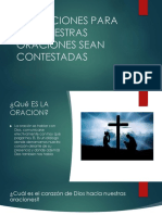 Condiciones para Que Nuestras Oraciones Sean Contestadas