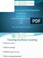 Costing Presentation For Youth Project