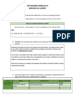 Actividades Módulo Vi - Servicio Al Cliente