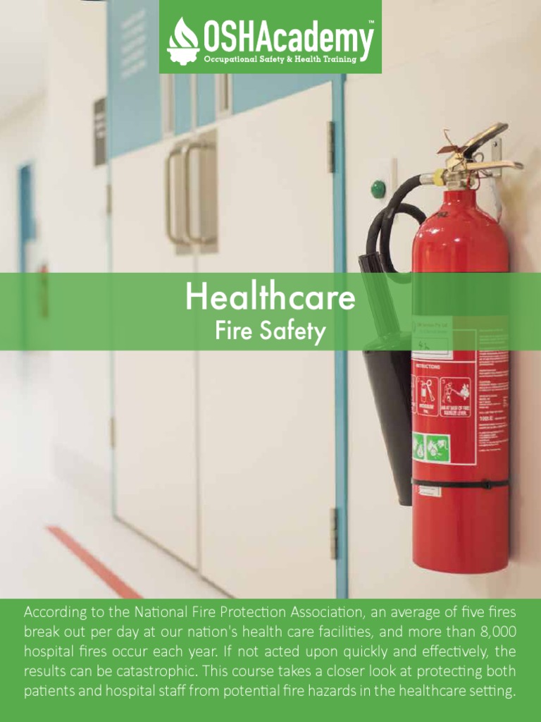 Healthcare Fire Safety PDF Fires Combustion