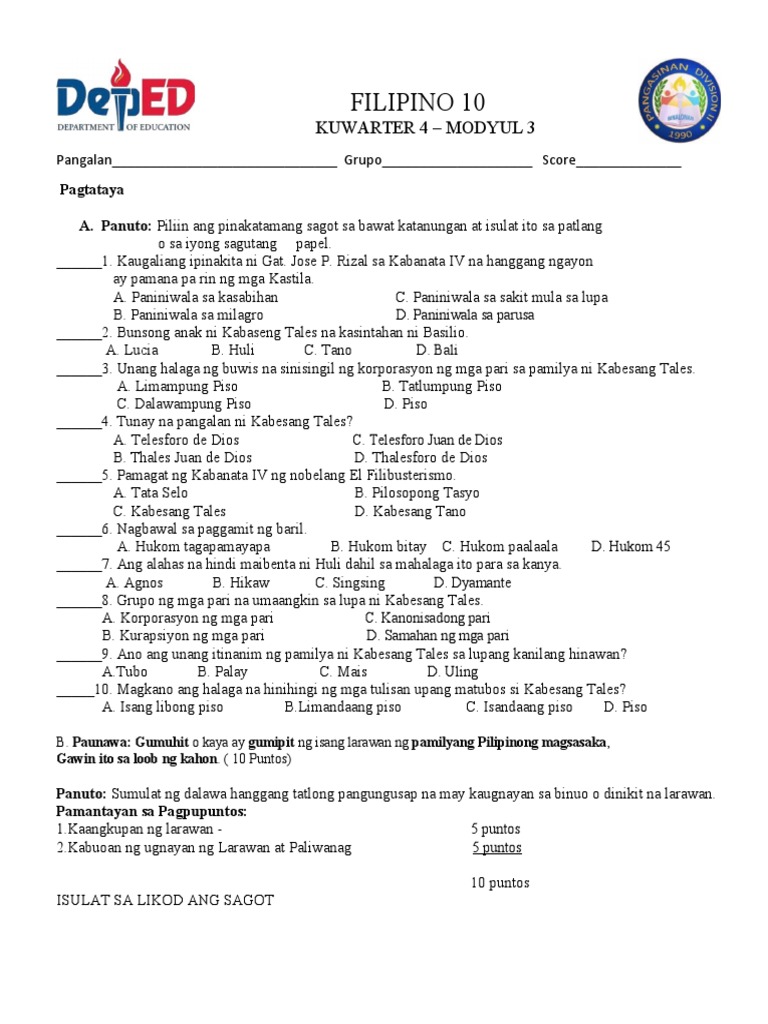 Module 3 Quarter 4 | PDF