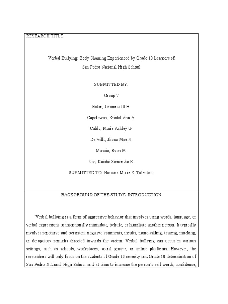 HIGH SCHOOL RESEARCH PROPOSAL EXAMPLE intelligence overview