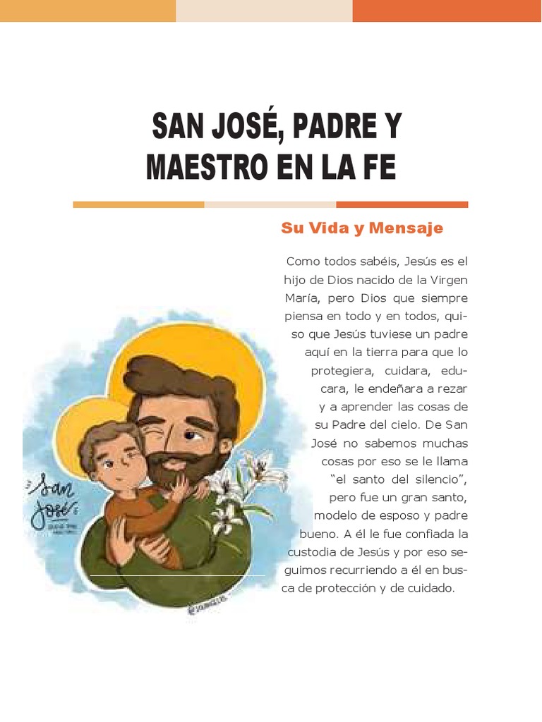 Vida de San José para Niños | PDF | San José | María, madre de Jesús