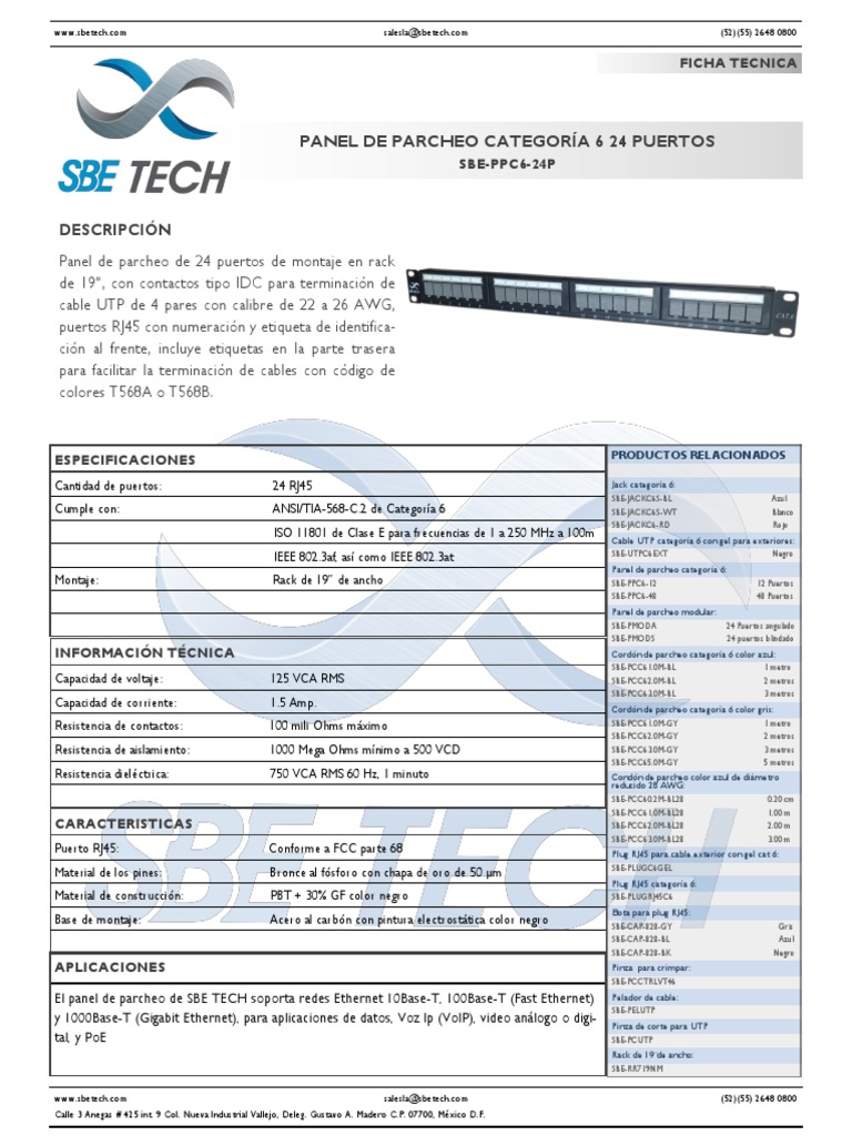 Sbe Ppc6 24p | PDF | Estándares informáticos | Ingenieria Eléctrica