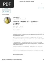 How To Create A BP - Business Partner - SAP Blogs