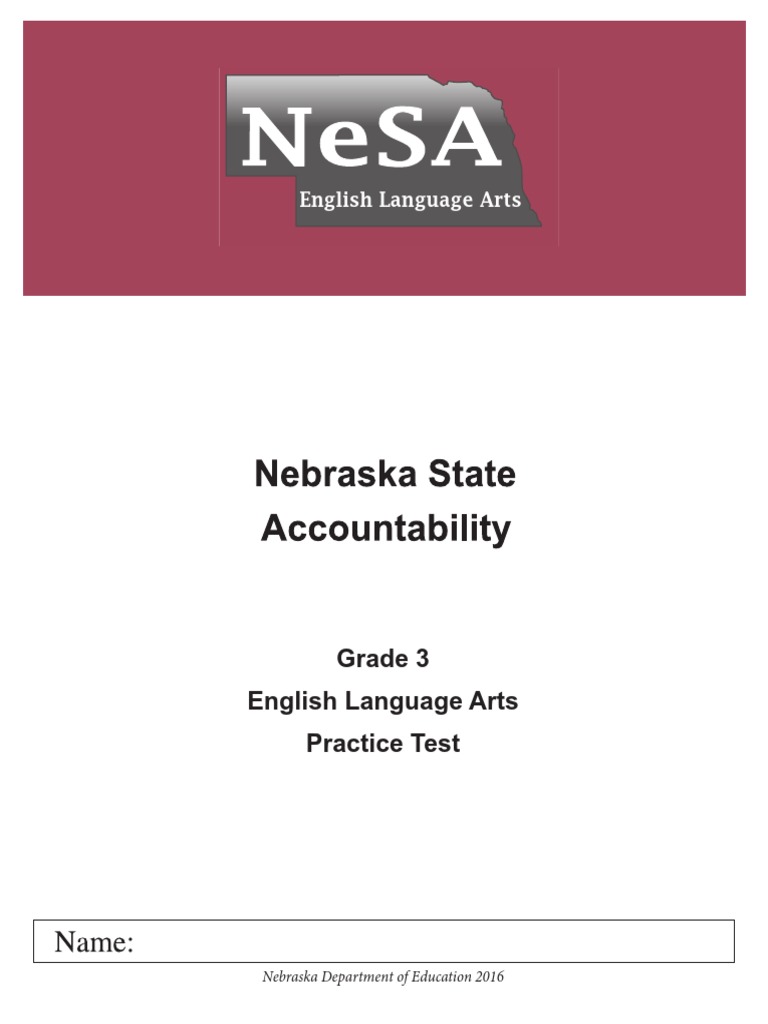 ELA Grade 3 Practice Test PDF Trees Bat