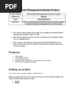 Blood Bank Management System Project