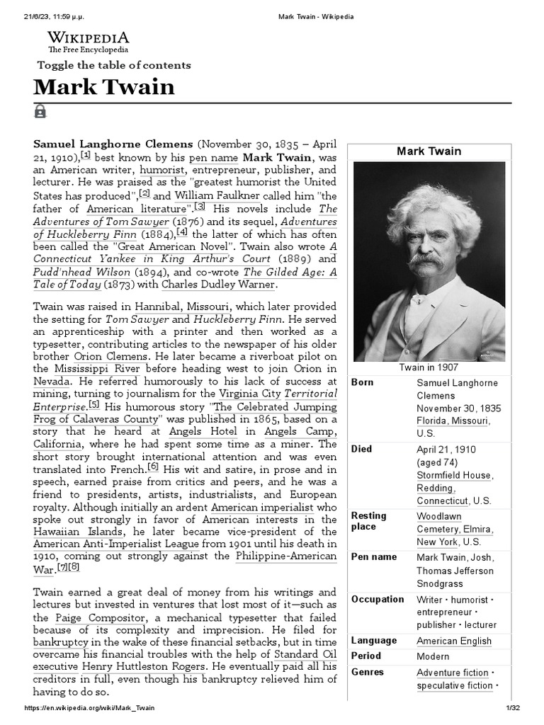 Mark Twain - Wikipedia