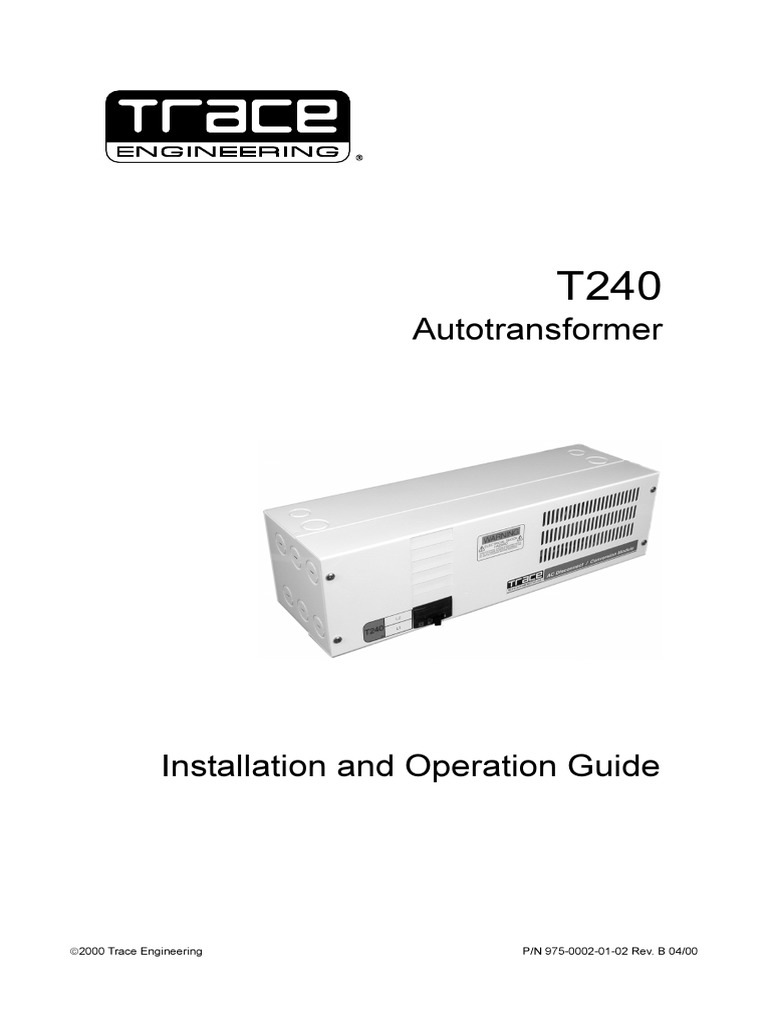 Manual T240 | PDF | Alternating Current | Power Inverter