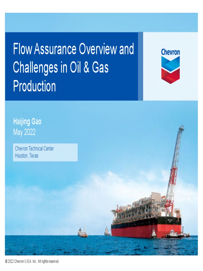Flow Assurance Overview and Challenges in Oil and Gas Production Haijing Gao PDF