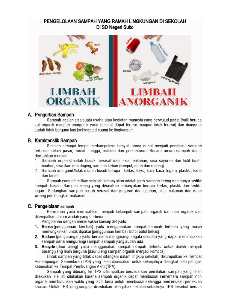 pendidikan lingkungan asri mengurangi polusi dan sampah