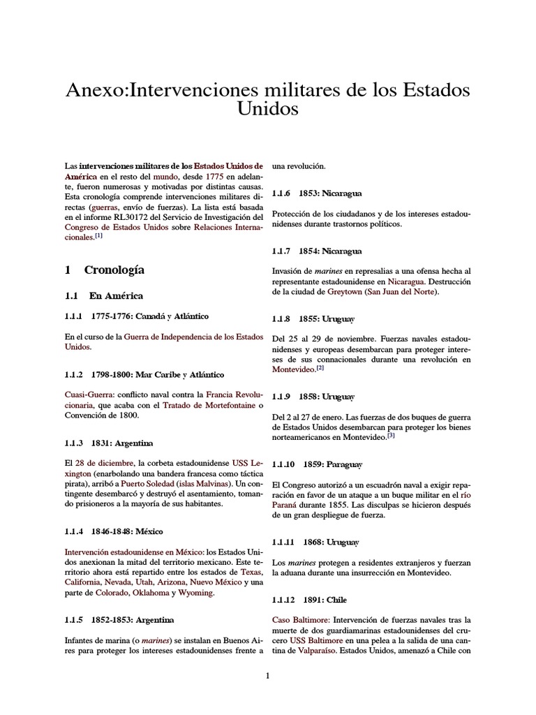 Intervenciones militares de EE.UU. | PDF | Licencia Creative Commons ...