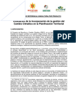 TDRs Consultoría de Evaluación de La Incorporación de La Gestión Del CC