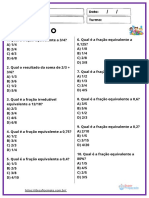 Atividade de Fração