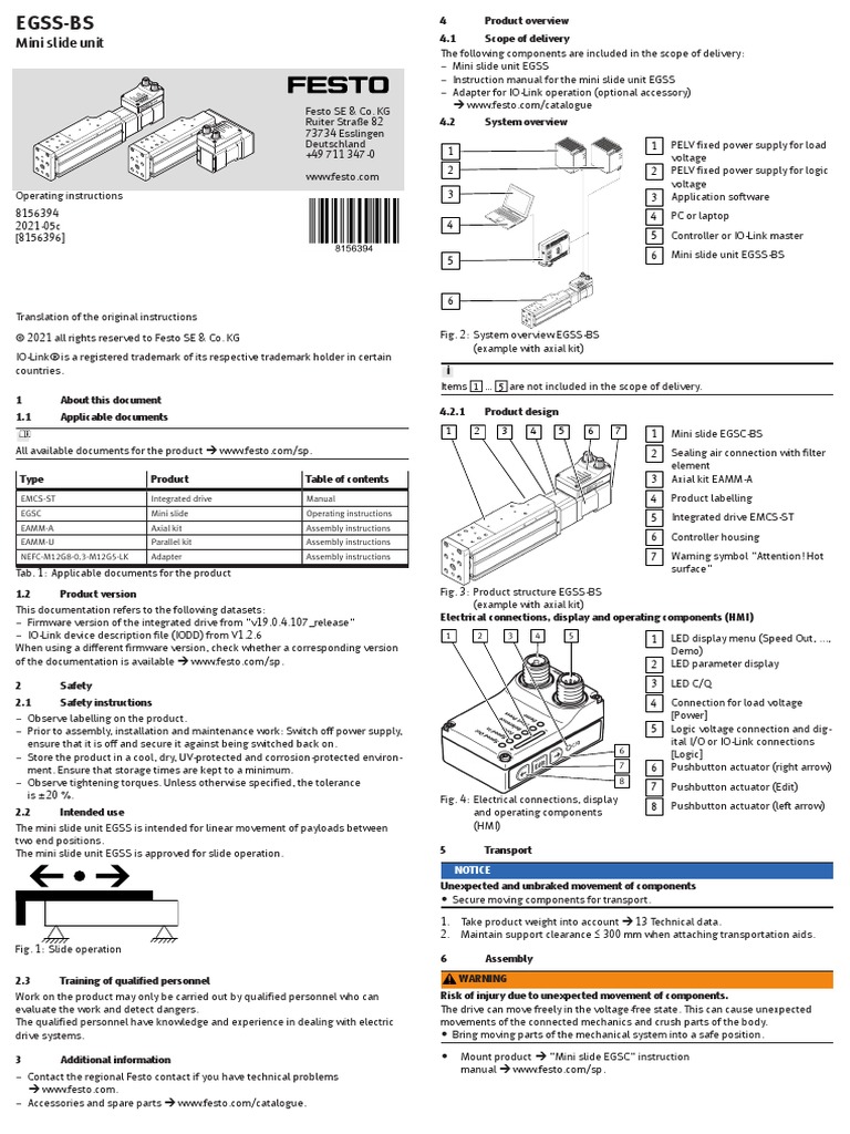 EGSS-BS Operating-Instr 2021-05c 8156396g1 | PDF | Power Supply ...