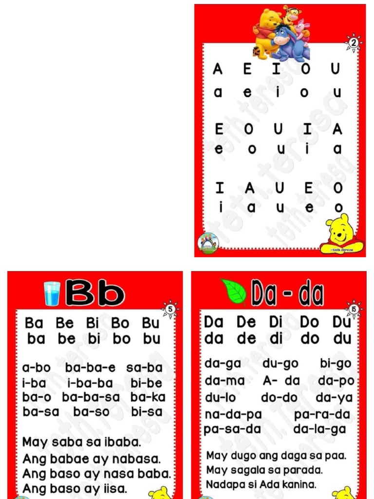 Ba Be Bi Bo Bu | PDF