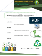 Tema: "Medidas de Ecoeficiencia en El Sector Público"