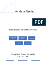 Partes de Un Escrito Demanda