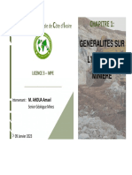 Geostats - ch1 - Generalités Sur L'industrie Miniere