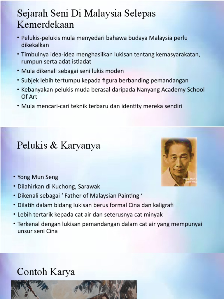 3 - Sejarah Seni Di Malaysia Selepas Kemerdekaan | PDF
