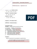 RESPOSTAS Exercícios - Capítulos 6 A 10: Capítulo 6 - Da Oralidade À Escrita