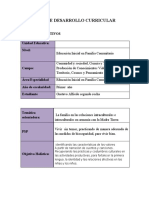 Plan de Desarrollo Curricular