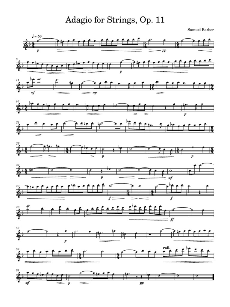 Adagio For Strings, Op PDF