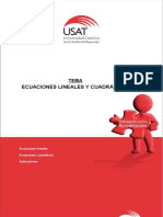 Ecuaciones Lineales y Cuadráticas