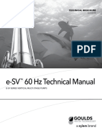 Goulds Pumps E SV 60Hz Vertical Multi Stage Pump Technical Manual