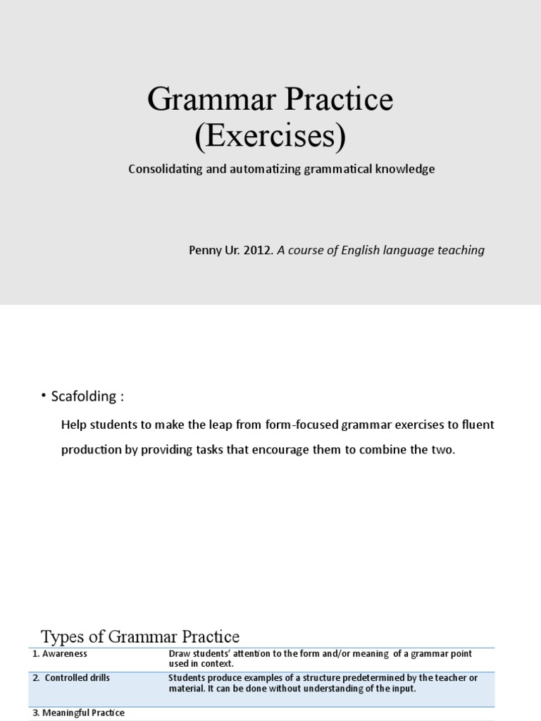 Effective Grammar Practice Techniques | PDF