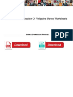 Philippine Money Bills and Coins Addition and Subtraction Worksheet 3