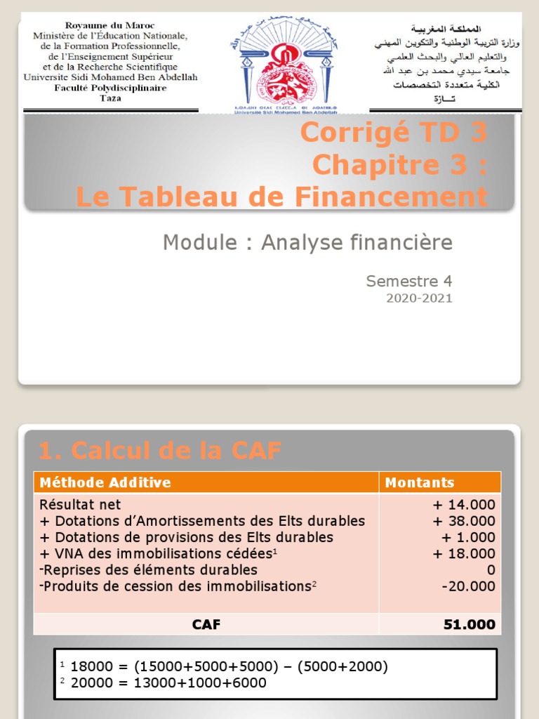 Corrigé TD3 Analyse Financière | PDF | Capitaux propres | Services ...