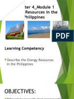 Q4mod1 Energy Resources in The Philippines