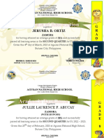 Certificate of Recognition - Zamora