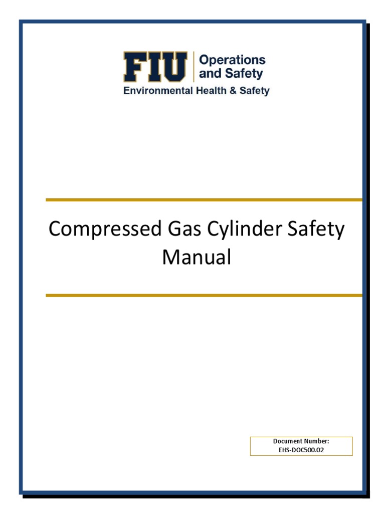Compressed Gas Safety Training Guide | PDF | Valve | Cryogenics