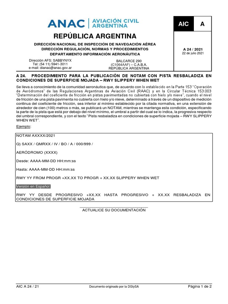 Aic A24-21 | PDF | Aeronáutica | Aviación