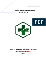 Format KAK Anggaran APBN