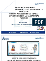 Observación Componentes, Proceso, Instrumento