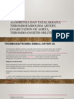 Algoritma Dan Tatalaksana THROMBOEMBOLISM ARTERY, COARCTATION OF