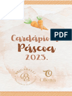 Cardápio de Páscoa 2023