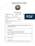 Informe de Medicion de La Compresión Del Motor