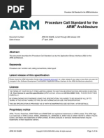 Download ARM Architecture Procedure Call Standard by josephyen SN6546078 doc pdf