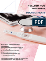 Brosur Healgen HCG Test Cassette