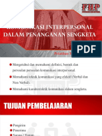 KOMUNIKASI INTERPERSONAL DALAM PENANGANAN SENGKETA - FHP Mediasi